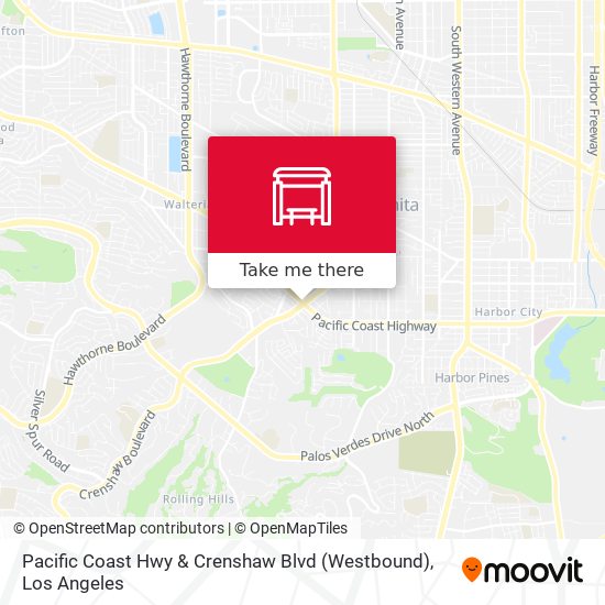 Mapa de Pacific Coast Hwy & Crenshaw Blvd (Westbound)