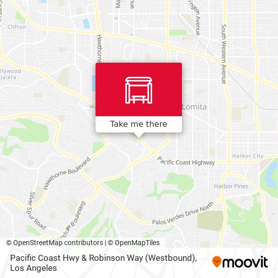 Pacific Coast Hwy & Robinson Way (Westbound) map