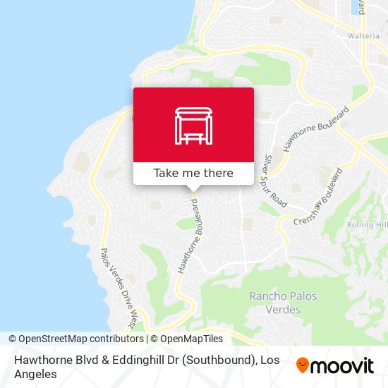 Mapa de Hawthorne Blvd & Eddinghill Dr (Southbound)