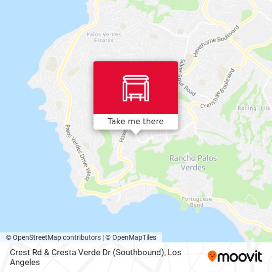 Crest Rd & Cresta Verde Dr (Southbound) map