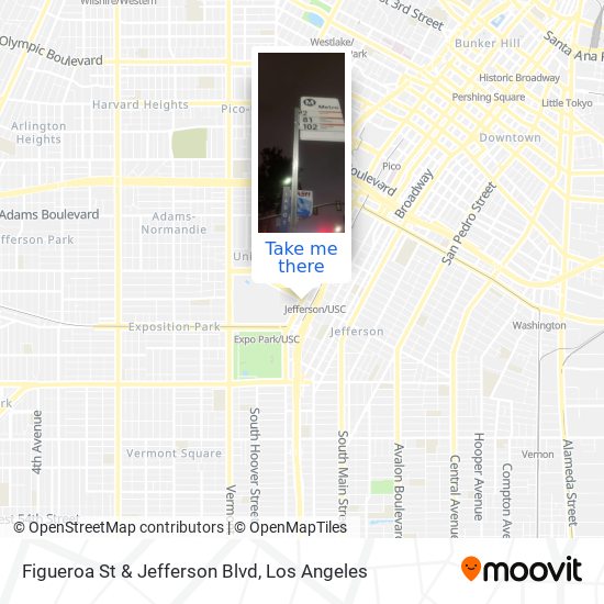 Figueroa St & Jefferson Blvd map