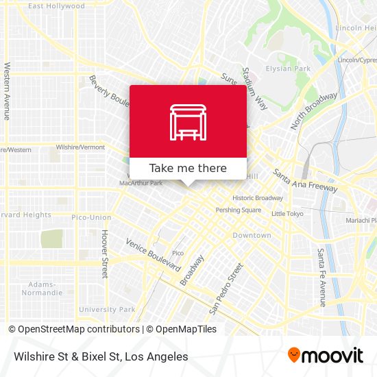 Mapa de Wilshire St & Bixel St