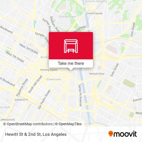 Mapa de Hewitt St & 2nd St