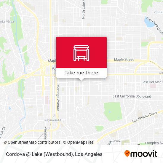 Cordova @ Lake (Westbound) map