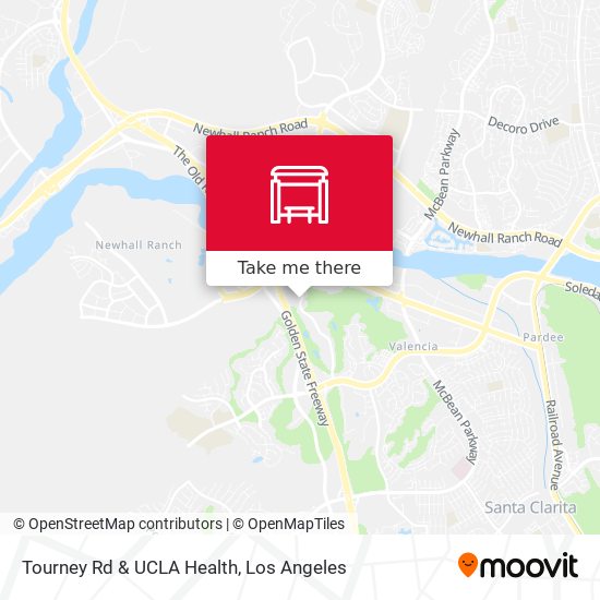 Tourney Rd & UCLA Health map