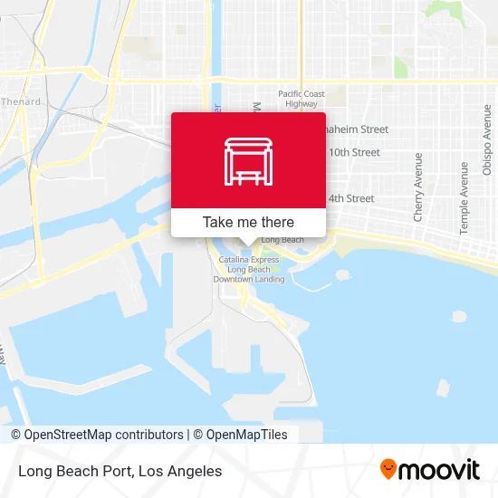 Long Beach Port map