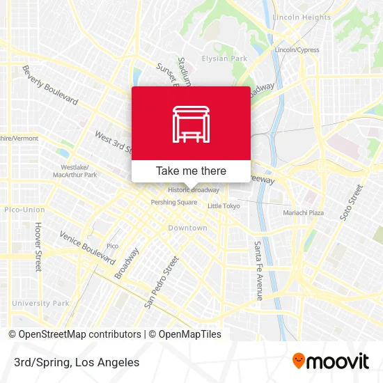 Mapa de 3rd/Spring