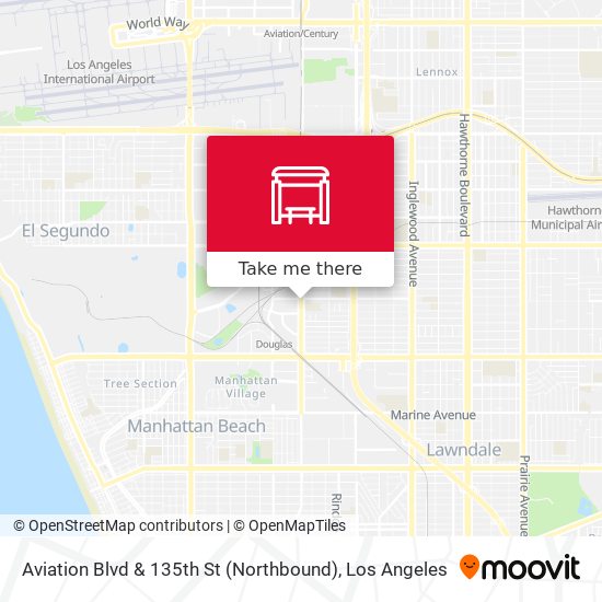 Aviation Blvd & 135th St (Northbound) map