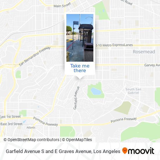 Garfield Avenue S and E Graves Avenue map