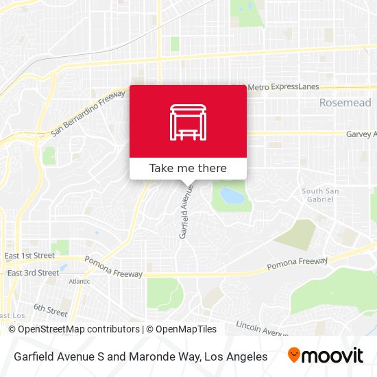 Garfield Avenue S and Maronde Way map