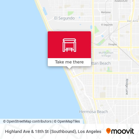 Highland Ave & 18th St (Southbound) map