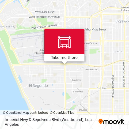 Mapa de Imperial Hwy & Sepulveda Blvd (Westbound)
