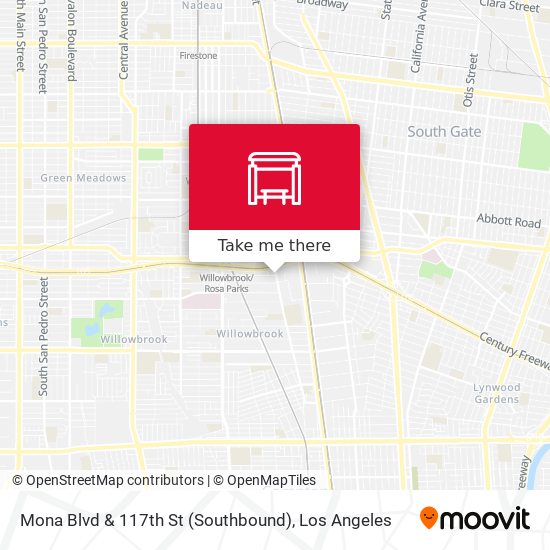 Mapa de Mona Blvd & 117th St (Southbound)