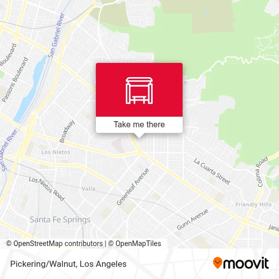 Pickering/Walnut map