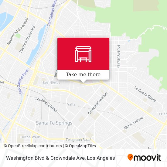 Mapa de Washington Blvd & Crowndale Ave