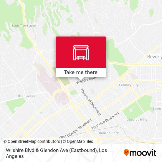 Wilshire Blvd & Glendon Ave (Eastbound) map