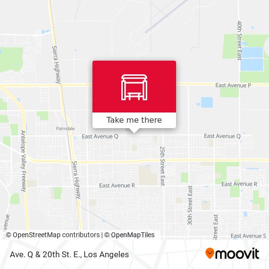 Mapa de Ave. Q & 20th St. E.