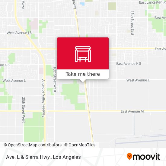 Ave. L & Sierra Hwy. map