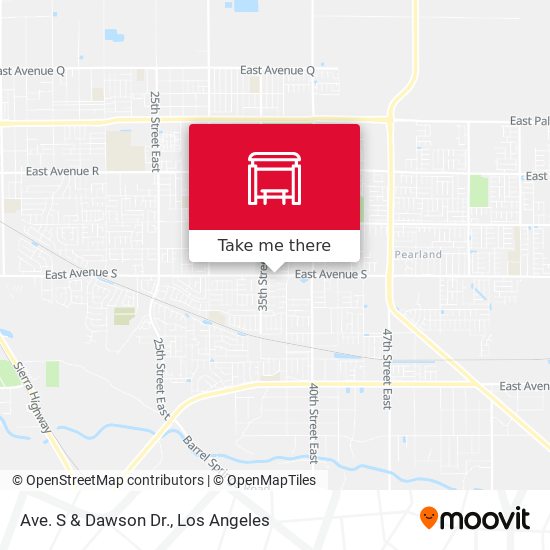 Ave. S & Dawson Dr. map