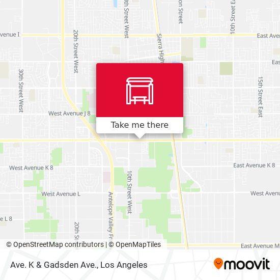 Mapa de Ave. K & Gadsden Ave.