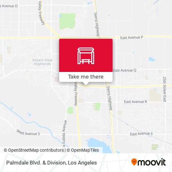 Mapa de Palmdale Blvd. & Division