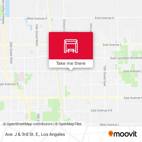 Mapa de Ave. J & 3rd St. E.