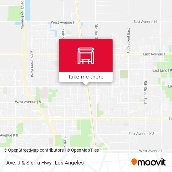 Mapa de Ave. J & Sierra Hwy.