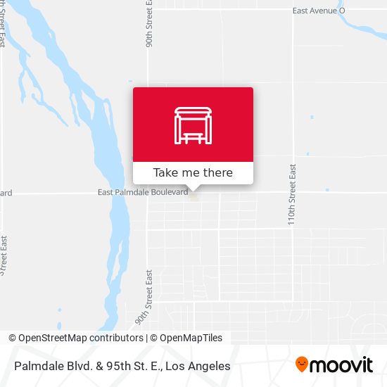 Palmdale Blvd. & 95th St. E. map