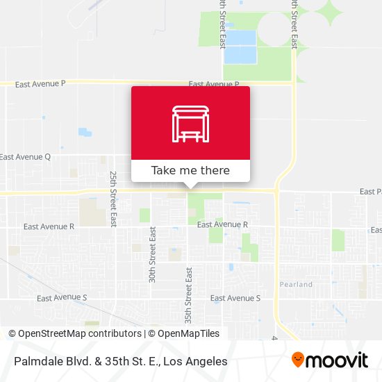 Palmdale Blvd. & 35th St. E. map