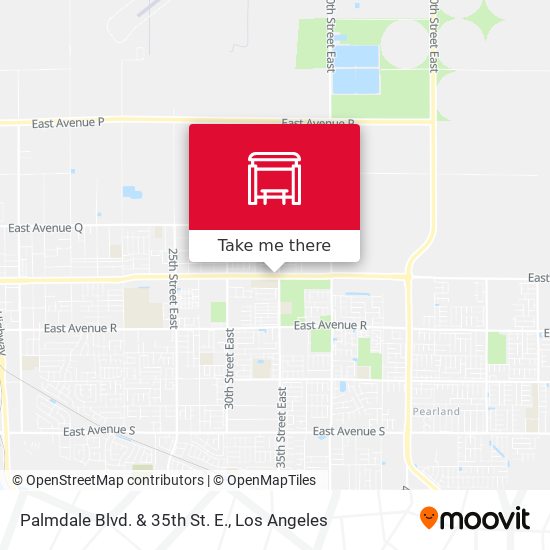 Palmdale Blvd. & 35th St. E. map