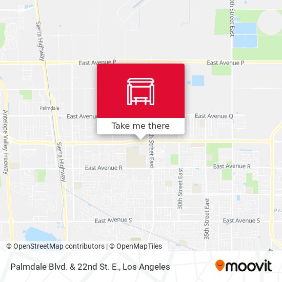 Palmdale Blvd. & 22nd St. E. map