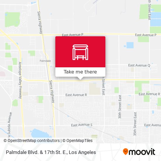 Palmdale Blvd. & 17th St. E. map