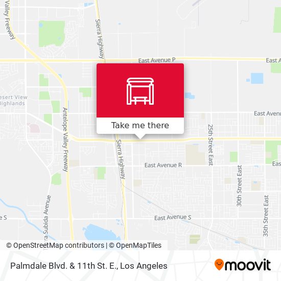 Palmdale Blvd. & 11th St. E. map