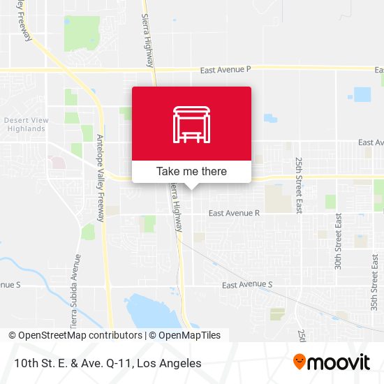Mapa de 10th St. E. & Ave. Q-11