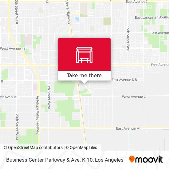Business Center Parkway & Ave. K-10 map
