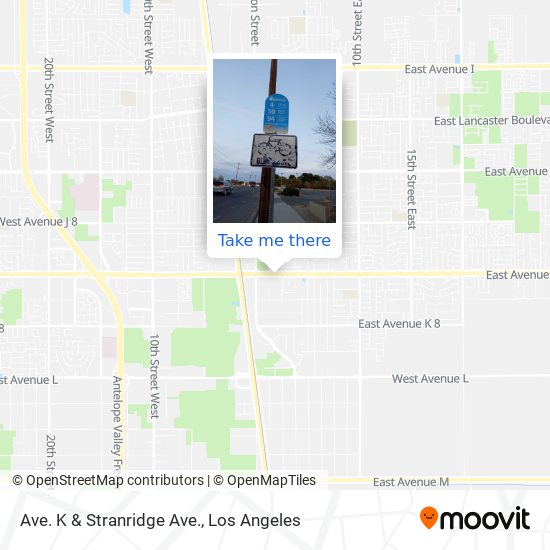 Ave. K & Stranridge Ave. map