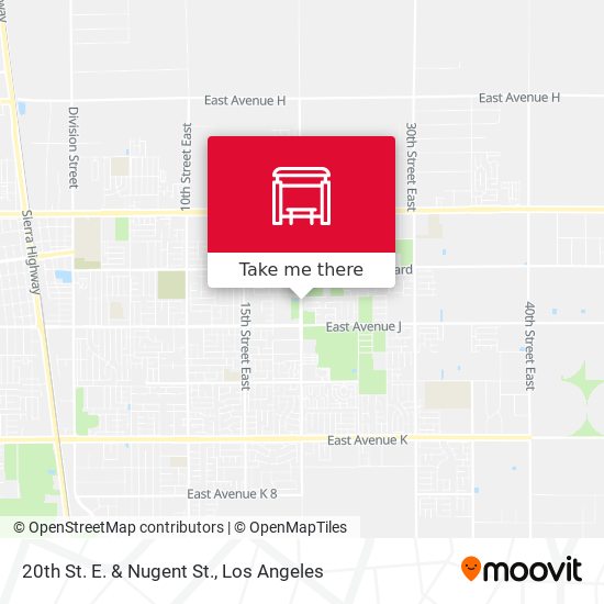 Mapa de 20th St. E. & Nugent St.