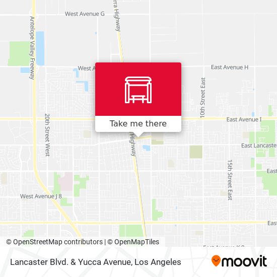 Mapa de Lancaster Blvd. & Yucca Avenue