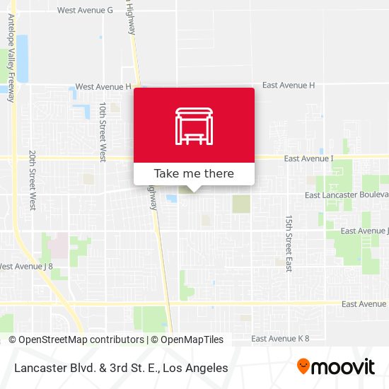 Lancaster Blvd. & 3rd St. E. map