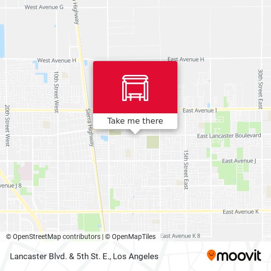Lancaster Blvd. & 5th St. E. map