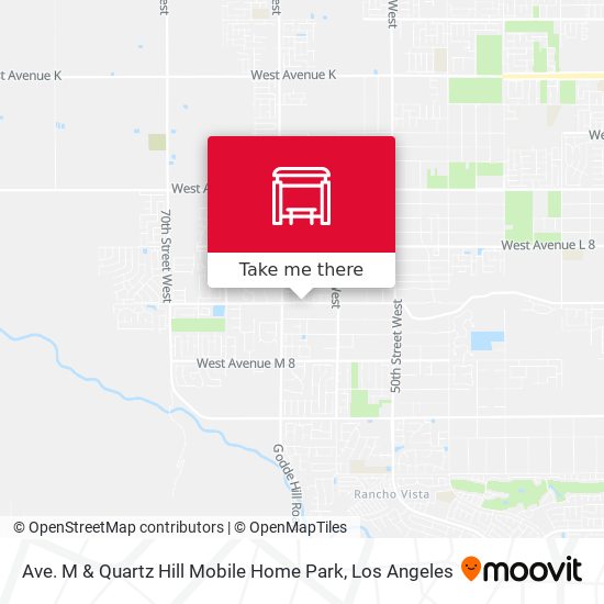 Ave. M & Quartz Hill Mobile Home Park map