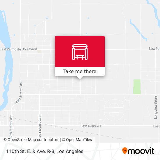 110th St. E. & Ave. R-8 map
