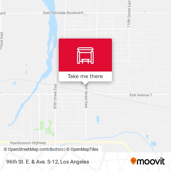 96th St. E. & Ave. S-12 map