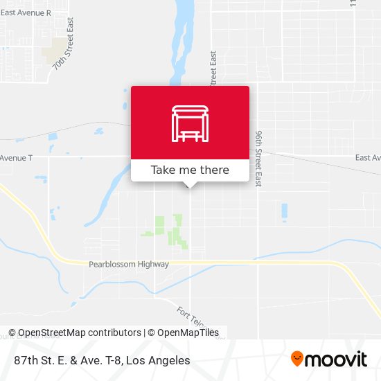 87th St. E. & Ave. T-8 map