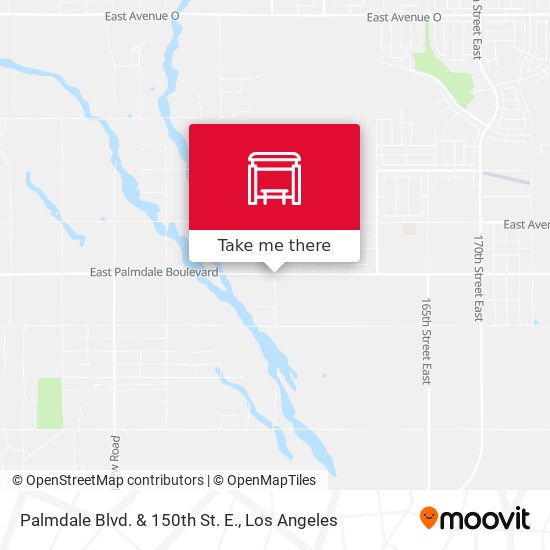 Mapa de Palmdale Blvd. & 150th St. E.