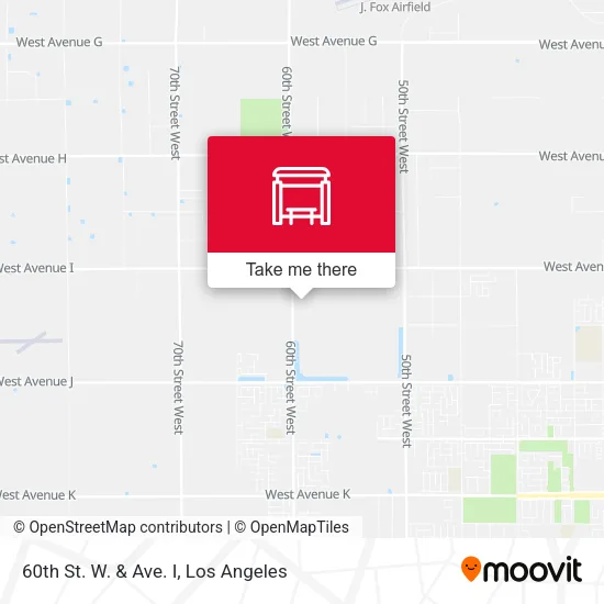 60th St. W. & Ave. I map