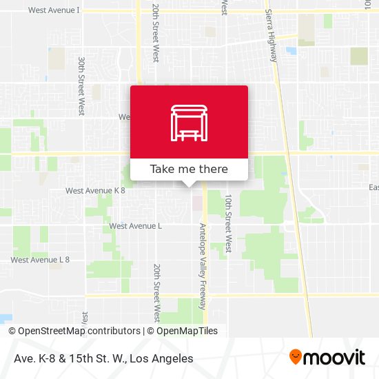 Mapa de Ave. K-8 & 15th St. W.