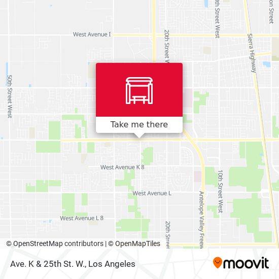 Mapa de Ave. K & 25th St. W.