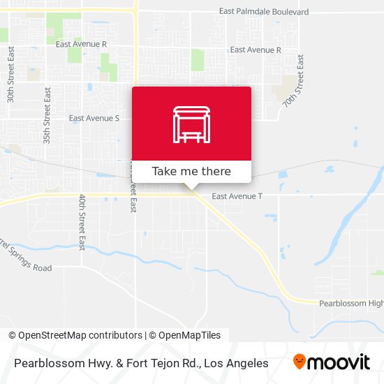 Pearblossom Hwy. & Fort Tejon Rd. map