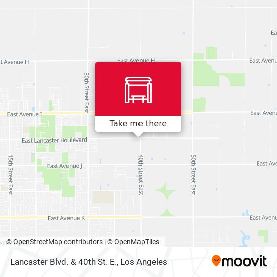 Mapa de Lancaster Blvd. & 40th St. E.